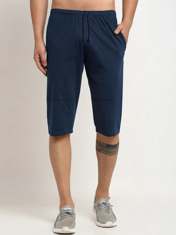 Next Men’s Dark Navy Jersey Lounge Shorts – Comfort Fit