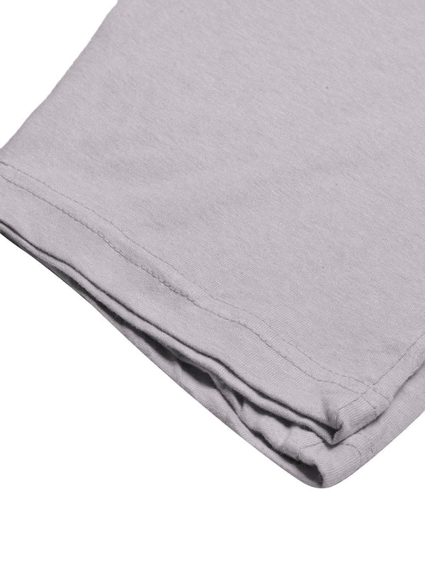 Smoke Grey Soft Jersey Shorts for Men
