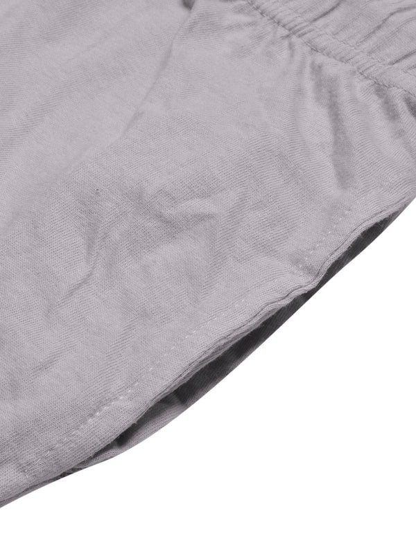 Smoke Grey Soft Jersey Shorts for Men
