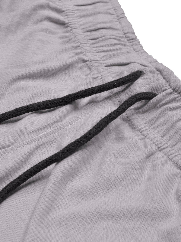 Smoke Grey Soft Jersey Shorts for Men